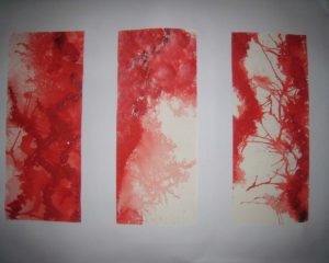 Triologie (Acryl) in Rot by isp